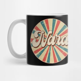 Circle Design Nara Proud Name Birthday Anime Mug